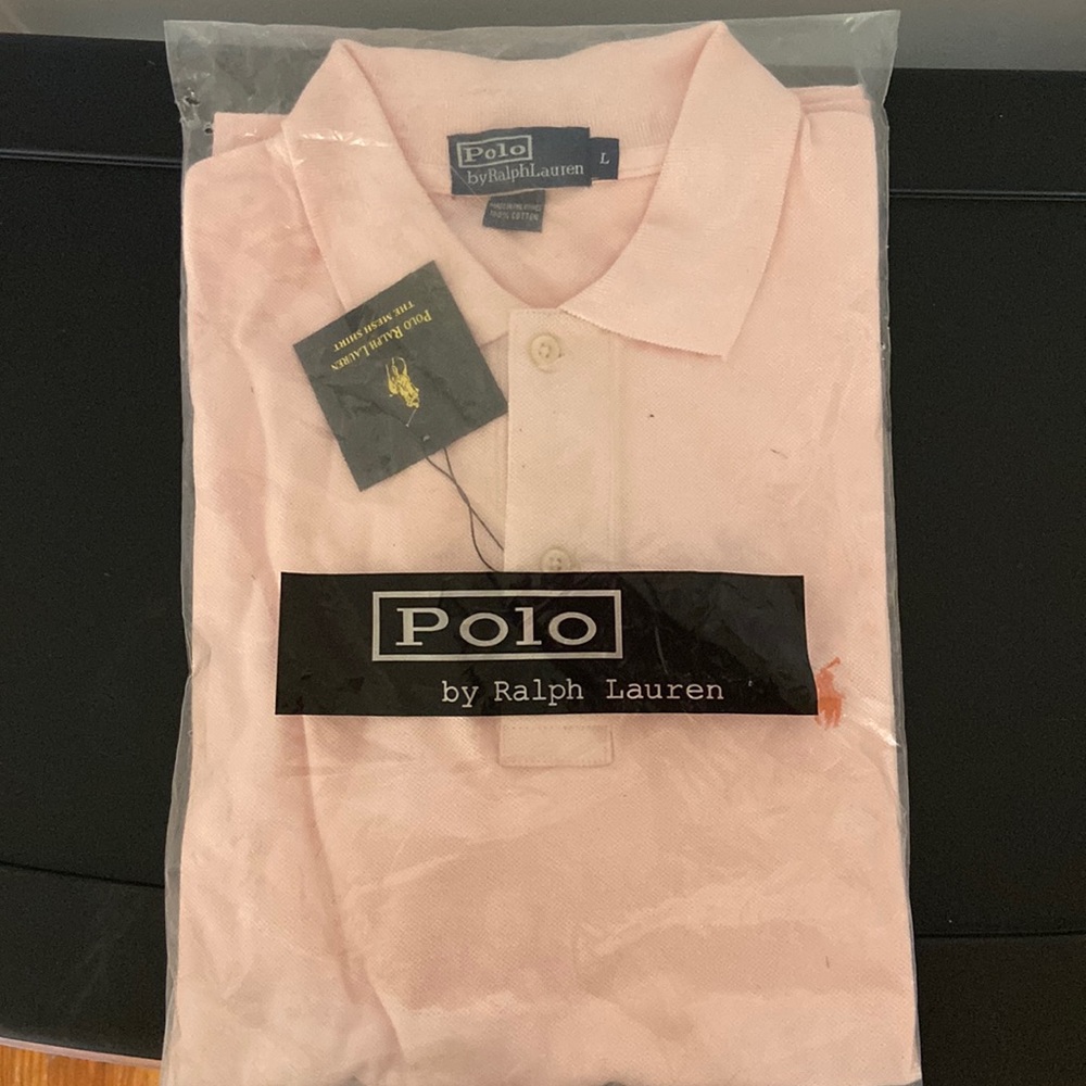 NEW Pink Ralph Lauren POLO Shirt Men's Short Sleeve Sz. XXL